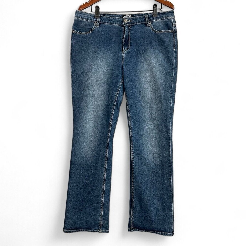 Buffalo David Bitton Women Jeans 12x29.5* Straight Boulevard Mid-Rise Stretch